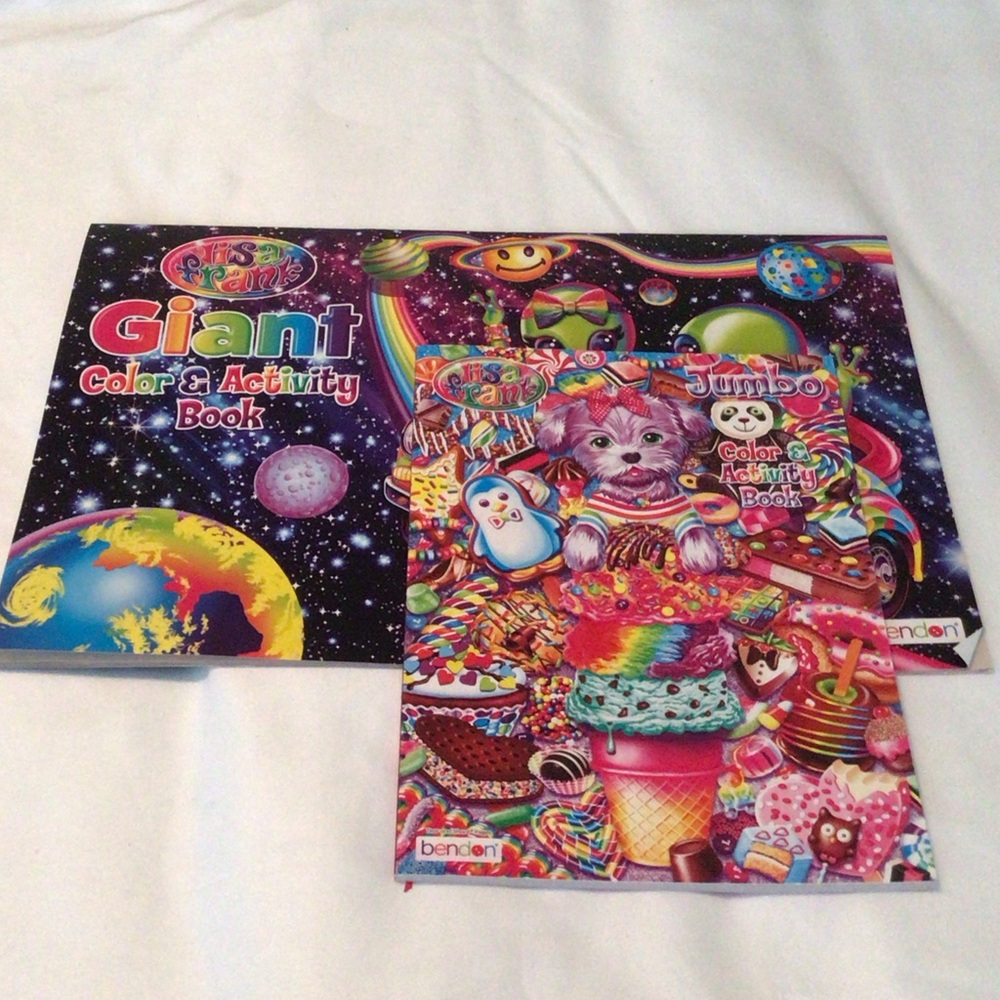 Giant and Jumbo Color Activity Books benson Lisa Frank new